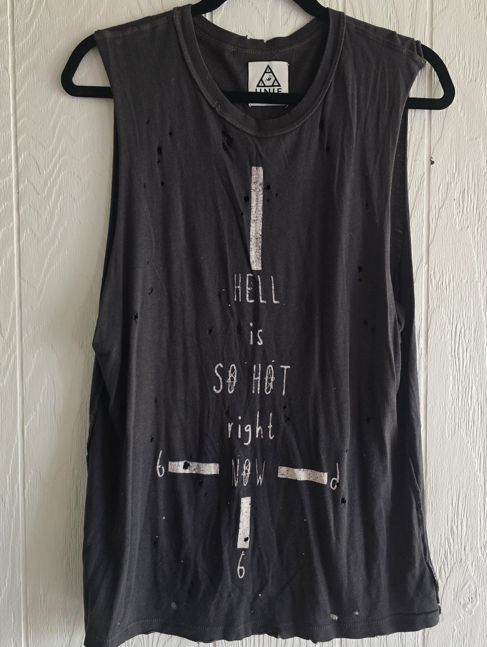 UNIF Hell Is So Hot Right Now Tank Top Sz S